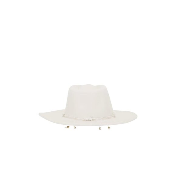 Nikki Beach Luna Hat in White One Size Womens Beach Western - Picture 3 of 11